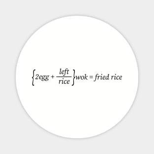 math problem fried rice Magnet